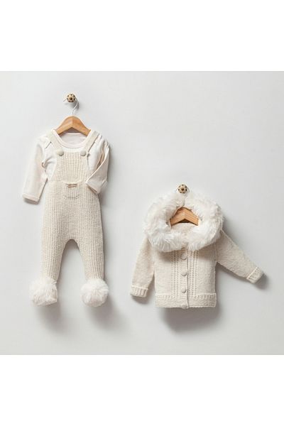 Nipperland Thessaloniki Salopet Suit - Cream