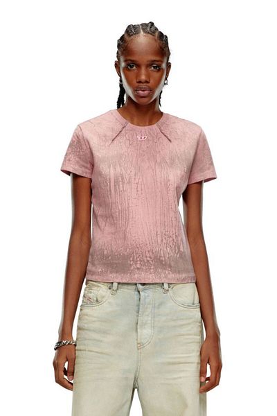 Diesel Ροζ Γυναικείο T-shirt