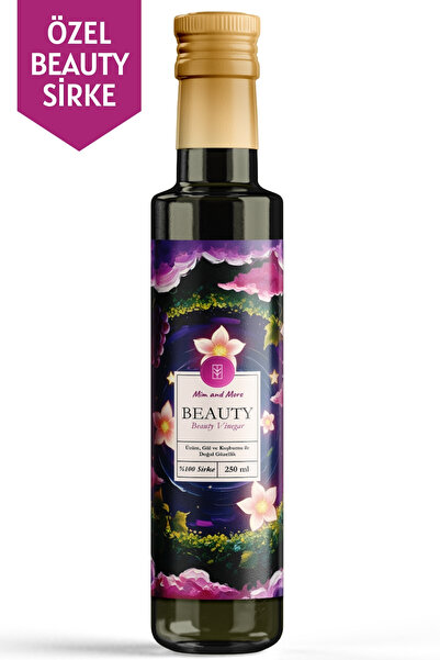 Mim and More Beauty Sirke – Üzüm, Gül ve Kuşburnu Özlü, %100 Doğal, Katkısız Sirke, 250 ml