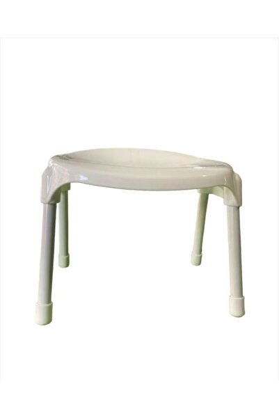 Comeket Taburet din plastic Curun, set de 3, alb