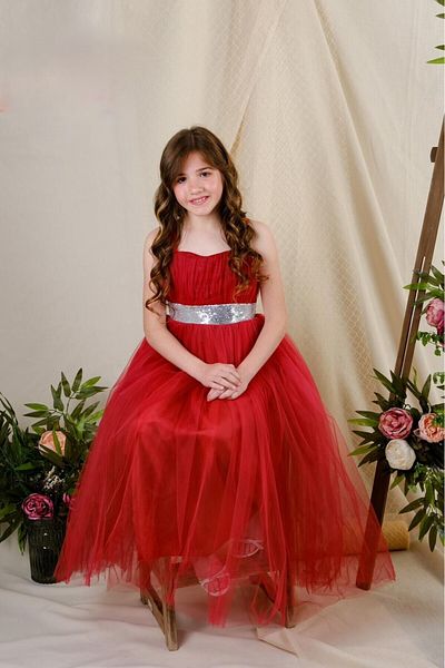 Bulut Baby Rochie de bal pentru fete, fustă tutu Gipeli, satin și tul de vis cu perle