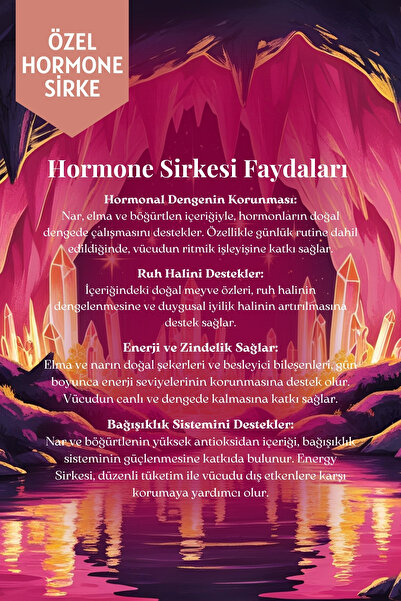 Mim and More Hormone Sirke – Nar, Elma ve Böğürtlen Özlü, %100 Doğal, Katkısız Sirke, 250 ml