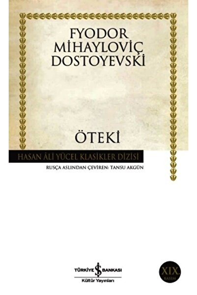 TÜRKİYE İŞ BANKASI KÜLTÜR YAYINLARI Öteki