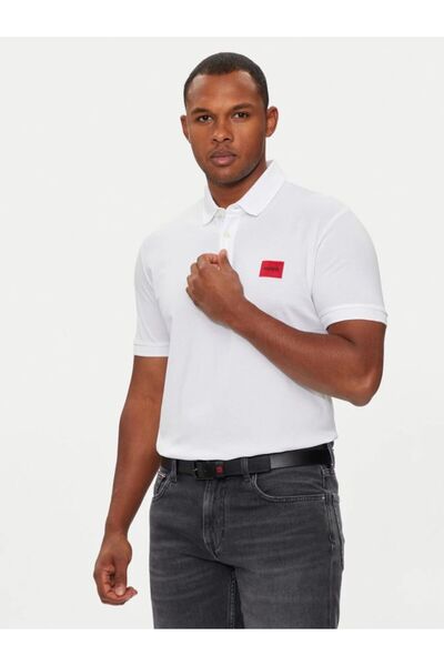 HUGO Erkek Polo T-shirt Beyaz