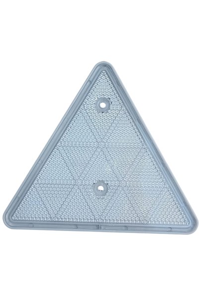 opersan White Triangle Plastic Reflector Background White 14X17 Cm-Cat Eye