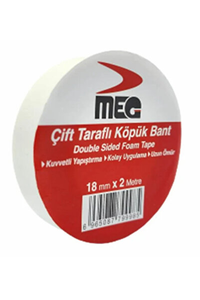 Meg Çift Taraflı Köpük Bant 18mm*2mt