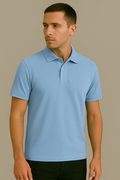 PARSHEY Regular Fit %100 Pamuk Polo Yaka Yarım Kollu Basic T-Shirt