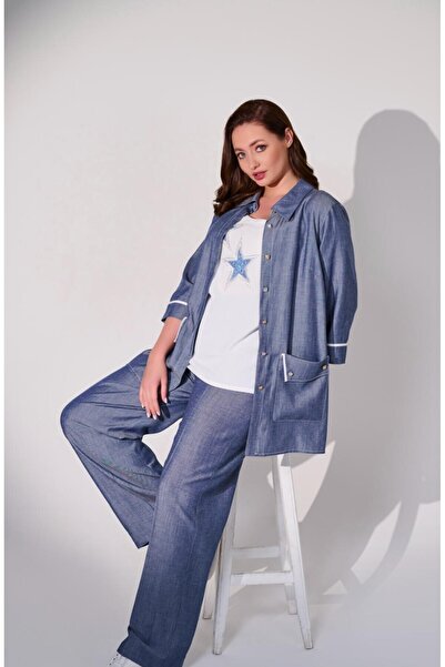 DE WHITES Μπλούζα χωρίς μανίκια με χειροποίητη κέντηση αστεριών στο μπροστινό μέρος