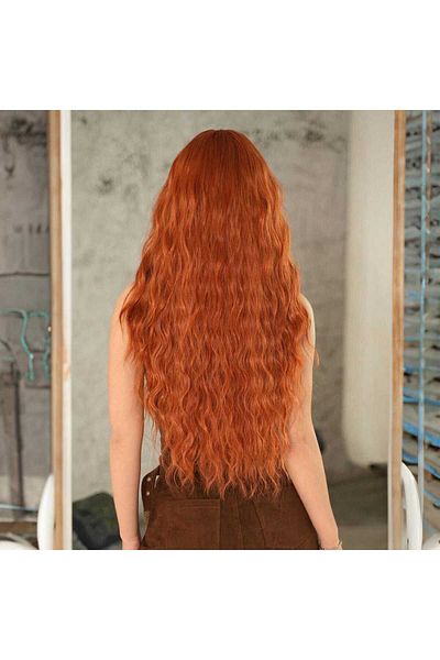 REMY HAİR Copper Afro Wave Wig Vip Series