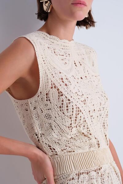 JOIN US Beli Büzgü Detaylı Dantelli Mini Elbise