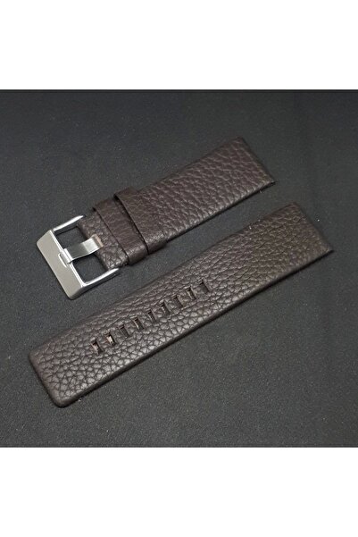 atasaat حزام ساعة من الجلد الطبيعي باللون البني متوافق مع ديزل مقاس 26 ملم
