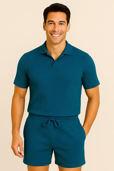 armicem “Cool & Clean: Men's Polo Neck + Shorts Set”