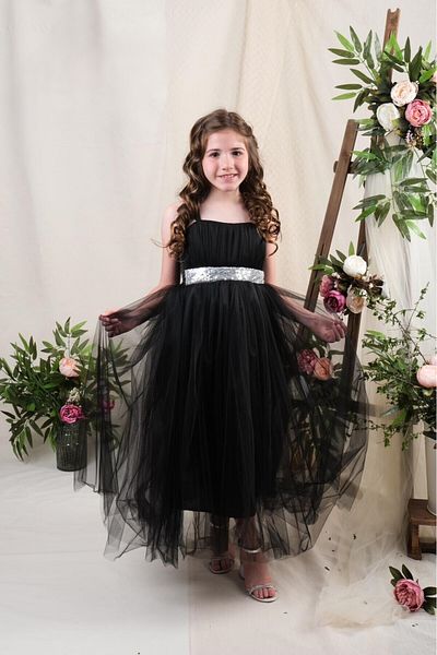 Bulut Baby Rochie de bal pentru fete, fustă tutu Gipeli, satin și tul de vis cu perle