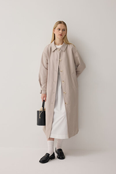 Beju be معطف طويل من القطن