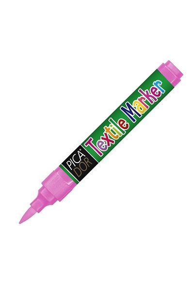 Picador 450 Textile Pen Permanent Pink Box of 10