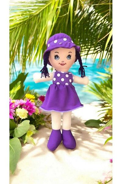 grs oyuncak Doll 50cm Purple Colored Dress