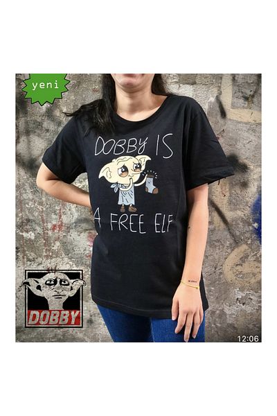 Köstebek Μπλουζάκι Harry Potter- Dobby Is A Free Elf Unisex