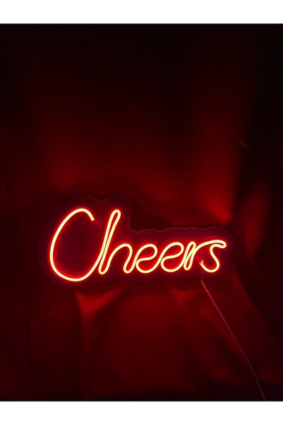 neon graph - Cheers - Led Dekoratif Duvar Aydınlatması Neon Duvar Yazısı Sihirli Led Mesajlar -neongraph