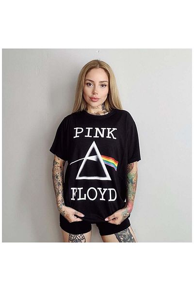 Köstebek Pink Floyd - Dark Side Of The Moon Triangle Unisex T-shirt