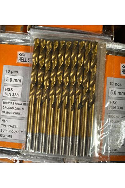 Hırdavat HELL STEEL Hss matkap ucu 5.0 mm 10 Adet