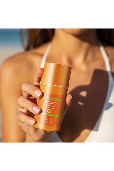 A Aliye's Organic 50 Spf Mineral Filtered Sunscreen Cream - Ecocert Cosmos Organic Certified