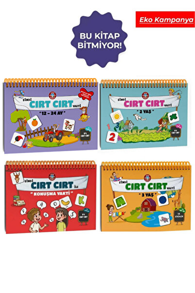 Çocuk Akademi Şimdi Cırt Cırt Serisi 12/24 - 3 Yaş - Konuşma - 2 Yaş Paketi