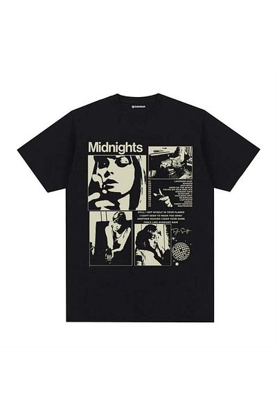 Köstebek Černé tričko Taylor Swift - Unisex Midnights