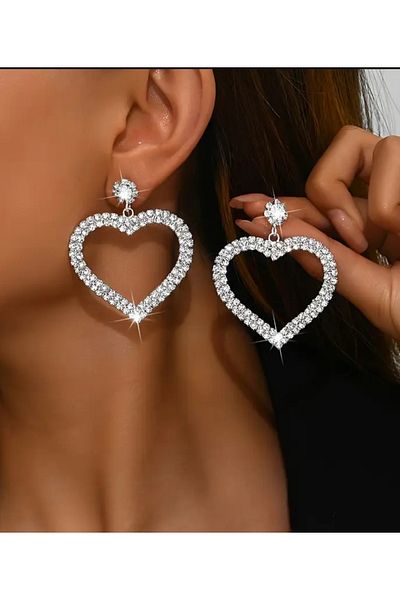Mihra Aksesuar Heart Earrings