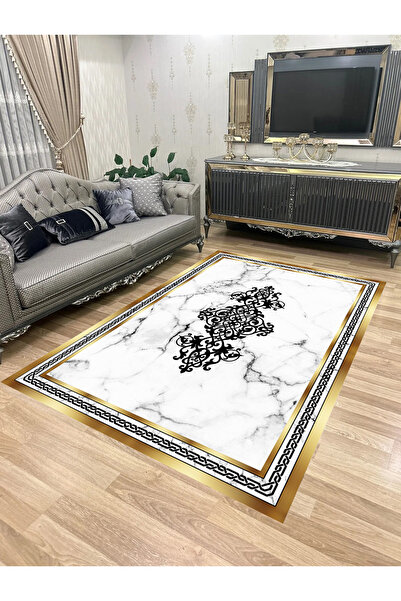 Bordo Halı Yıkanabilir Kaymaz Taban Halı Mutfak Dekor Yolluk Koridor Halısı S...