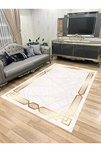 Bordo Halı Yıkanabilir Kaymaz Taban Halı Mutfak Dekor Yolluk Koridor Halısı S...