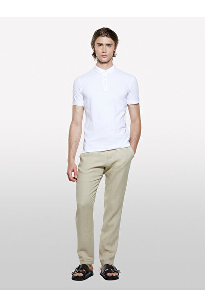 Sisley Ανδρικό μπλουζάκι πόλο από 100% βαμβάκι σε κανονική εφαρμογή