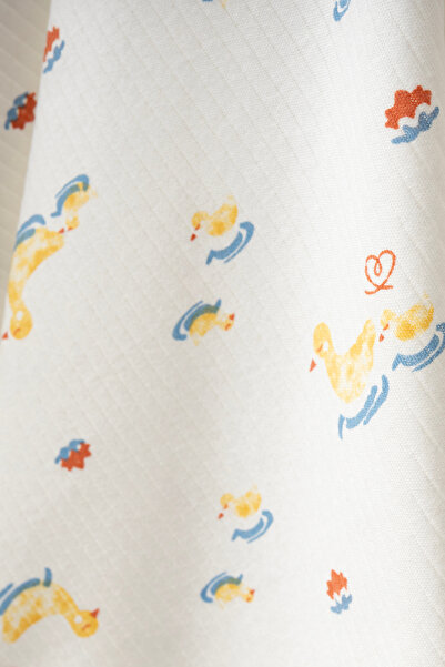 yukobaby bebeğiniz için en doğalı Duck Natural Cotton 80X90 cm Single Layer Baby Blanket Yk0028