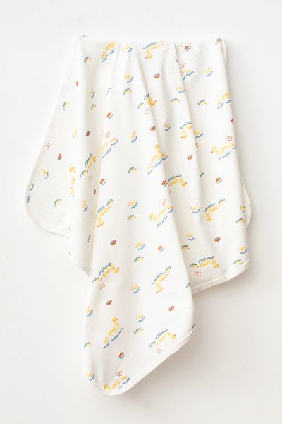 yukobaby bebeğiniz için en doğalı Duck Natural Cotton 80X90 cm Single Layer Baby Blanket İrm96