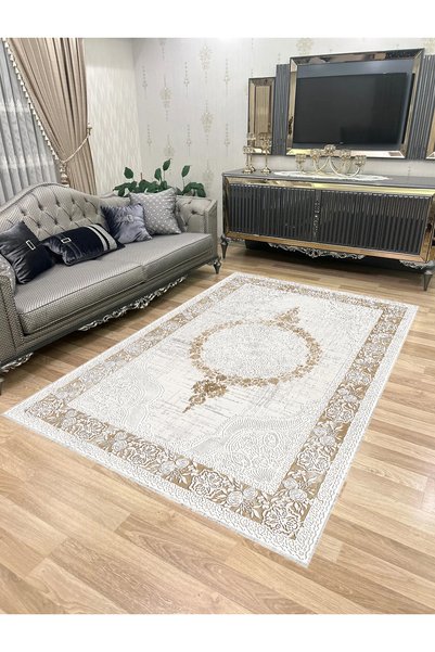 Bordo Halı Yıkanabilir Kaymaz Taban Halı Mutfak Dekor Yolluk Koridor Halısı S...