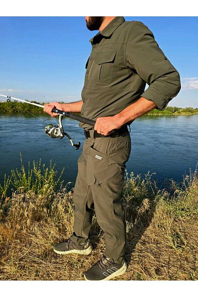SNOWMOUNT Outdoor Daily Nature Hike Tactical Lycra Seasonal Water Repellent Gray Trousers