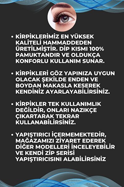 Magic Lash Premium Tekrar Kullanılabilir Takma Kirpik Ultra Yumuşak - Model W14