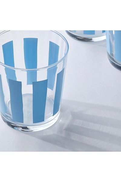 IKEA PILLERSTARR Glass 30 cl, 4 Pack Simple Straight Design, Durable Glassware