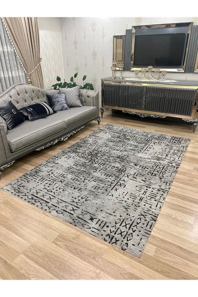 Bordo Halı Yıkanabilir Kaymaz Taban Halı Mutfak Dekor Yolluk Koridor Halısı S...