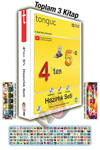Tonguç Yayınları 4'ten 5'e Hazırlık Seti Yaz Tatili