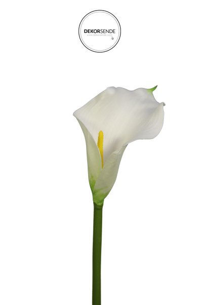 Dekorsende Ramură artificială Gala Mini 45 cm Albă