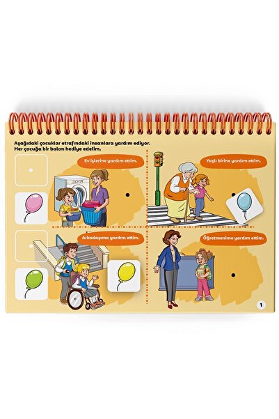 Çocuk Akademi Şimdi Cırt Cırt Serisi 12-24 - Konuşma - Değerler - 2 Yaş Cırt Cırtlı