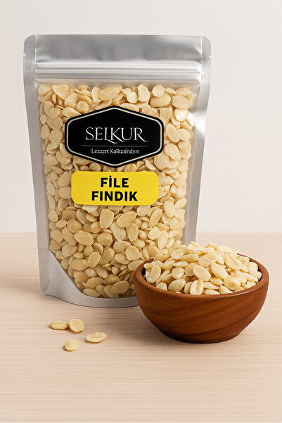 SELKUR File Fındık 200gr %100 Taze & Lezzetli Dilimlenmiş Fındık