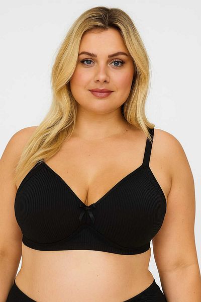 wear treasure Wireless Sponge C Cup 3 Clamp Bra
