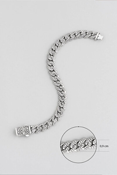 So CHIC... Etnik Desenli Gümüş Erkek Bileklik