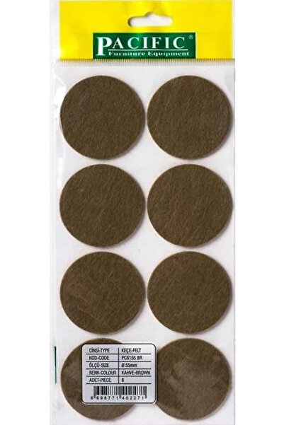 HAMADEX Yapışkanlı Zemin Koruyucu Keçesi 55 Mm (8 Lİ PAKET) Masa Sandalye Kol...