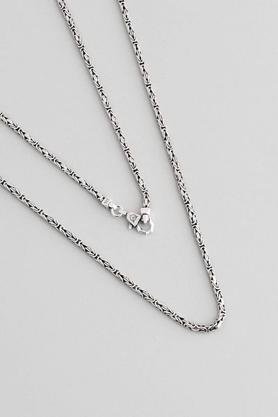 So CHIC... Ethnic Style Silver Men's King Chain Necklace