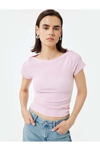 Koton Cotton Slim Fit Short Sleeve Crew Neck Basic T-Shirt