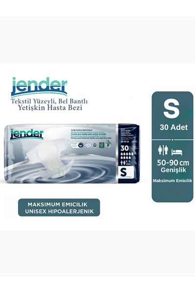 JENDER Patient Diapers with Waist Band Small 30's