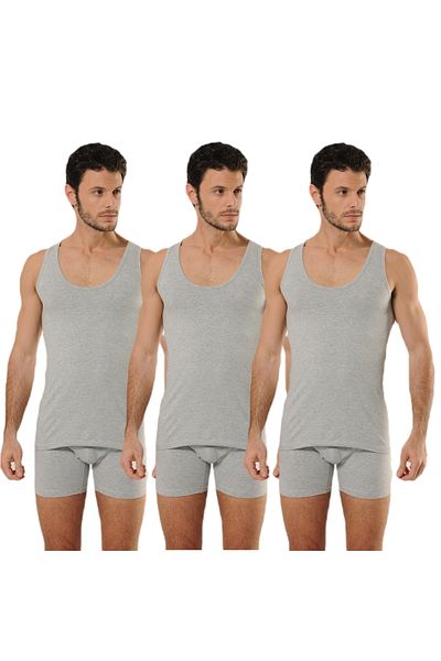 MODA Soft Textured Cotton 3-Piece & Lycra Men's Sling Tank Top