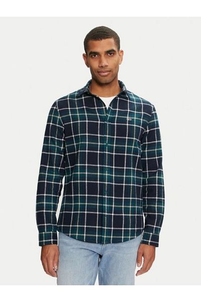 Tommy Hilfiger Flanelová košile Tjm Reg Check - prodloužená velikost